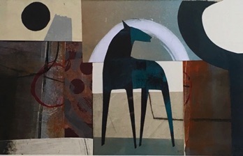 HORSE LOOKING BACK
collage 240 x 300 mm
£475
